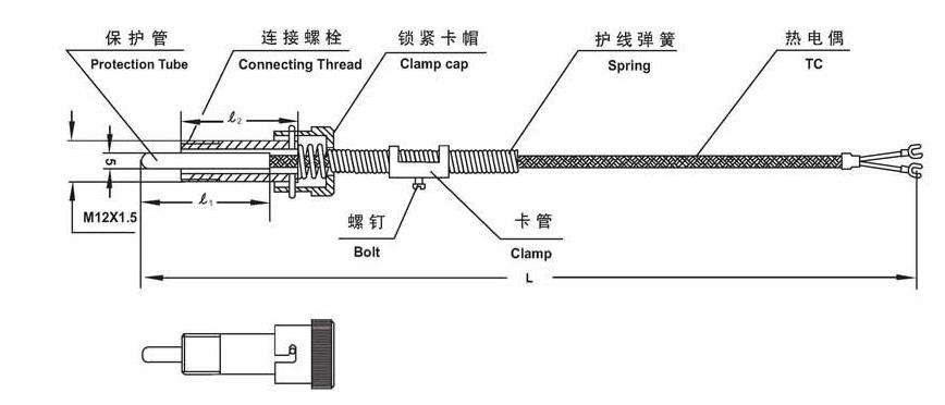 壓簧熱電偶